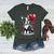 Boston Terrier Dog Valentine's Day Dog Owner Women's Heather T-Shirt Heather Forest Boston Terrier Dog Valentine's Day Dog Owner Women's Heather T-Shirt Heather Forest