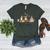 Boston Terrier Fall Pumpkin Tis The Season Autumn Women Women's Heather T-Shirt Heather Forest