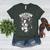 Boston Terrier Girl Cute Cartoon For Dog Owners Pet Terrier Women's Heather T-Shirt Heather Forest