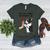 Boston Terrier Grandma Mother's Day Dog Mom Women's Heather T-Shirt Heather Forest