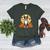 Boston Terrier Halloween Dog Lover Pumpkin Costume Women's Heather T-Shirt Heather Forest