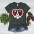 Boston Terrier Heart Cute Puppy Lover Or Dog Owner Women's Heather T-Shirt Heather Forest