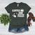 Boston Terrier Lover Coffee And Boston Terriers Women's Heather T-Shirt Heather Forest