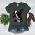 Boston Terrier Lovers Colorful Pop Art Boston Terrier Women's Heather T-Shirt Heather Forest