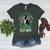 My Boston Terrier Is My Lucky Charm Paw Dog St Patrick's Day Women's Heather T-Shirt Heather Forest