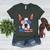 Boston Terrier Merica 4th Of July T Shirt Men Boys Dog Puppy Women's Heather T-Shirt Heather Forest