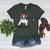 Boston Terrier Mom Bandana Boston Terrier Dog Women's Heather T-Shirt Heather Forest