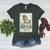Boston Terrier Mom Skeleton Tarot Card Witch Vibes Dog Mom Women's Heather T-Shirt Heather Forest