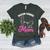 Boston Terrier Mom Women's Heather T-Shirt Heather Forest