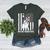 Boston Terrier Papa Cool Dog Lover USA American Flag Men Women Women's Heather T-Shirt Heather Forest