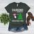 Boston Terrier Santa Hat Dabbing Around The Christmas Tree Women's Heather T-Shirt Heather Forest