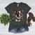 Boston Terrier Is My Valentine Cute Pet Dog Owner Valentine Women's Heather T-Shirt Heather Forest