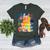 Broken Crayons Still Color Cat Teacher Women's Heather T-Shirt Heather Forest