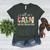 All Is Calm Said No Teacher Ever Teacher Christmas Women's Heather T-Shirt Heather Forest