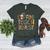 Coffee Teach Repeat Leopard Print Back To School Teachers Women's Heather T-Shirt Heather Forest