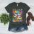 Color The World With Kindness Crayon Positivity Teacher Women's Heather T-Shirt Heather Forest