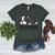 Cute Boston Terrier Boston Mama Women's Heather T-Shirt Heather Forest