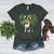 Cute Boston Terrier Shamrock St Patrick's Day Dog Lover Men Women Kids Women's Heather T-Shirt Heather Forest