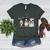Cute Halloween Boston Terrier Dogs Witch Hat Ghost Dog For Men Women Kids Women's Heather T-Shirt Heather Forest