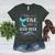 Cute Mermaid Librarian Teacher Dive Into A Good Book Reading Women's Heather T-Shirt Heather Forest