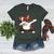 Dabbing Red Boston Terrier Dab Dance Dog Men Women Kids Women's Heather T-Shirt Heather Forest