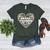 Drama Teacher Heart Pumpkin Ghost Halloween Kids Women's Heather T-Shirt Heather Forest