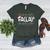 FA LA8 Christmas Santa Fa La Math Teacher Men Women Women's Heather T-Shirt Heather Forest FA LA8 Christmas Santa Fa La Math Teacher Men Women Women's Heather T-Shirt Heather Forest