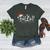 FA LA8 Christmas Santa Fa La Math Teacher Student Women's Heather T-Shirt Heather Forest FA LA8 Christmas Santa Fa La Math Teacher Student Women's Heather T-Shirt Heather Forest