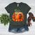 Fall Book Autumn Reading Teacher Halloween Pumpkin Season Women's Heather T-Shirt Heather Forest