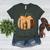 Fall Book Pumpkin Halloween Teacher Librarian Thanksgiving Women's Heather T-Shirt Heather Forest