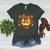 Fall Pumpkin Book Lover Spooky Librarian Teacher Halloween Women's Heather T-Shirt Heather Forest Fall Pumpkin Book Lover Spooky Librarian Teacher Halloween Women's Heather T-Shirt Heather Forest