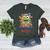 Feed The Reading Monster Halloween Teacher Women's Heather T-Shirt Heather Forest Feed The Reading Monster Halloween Teacher Women's Heather T-Shirt Heather Forest