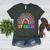 First Grade Rainbow Girls Boys Teacher Team 1st Grade Squad Women's Heather T-Shirt Heather Forest
