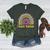 Future Teacher Rainbow Women's Heather T-Shirt Heather Forest Future Teacher Rainbow Women's Heather T-Shirt Heather Forest