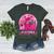 Ghost And Witch Boston Terrier Dog In October We Wear Pink Women's Heather T-Shirt Heather Forest