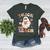 Groovy Halloween Trick Or Teach Retro Floral Ghost Teacher Women's Heather T-Shirt Heather Forest Groovy Halloween Trick Or Teach Retro Floral Ghost Teacher Women's Heather T-Shirt Heather Forest