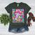 Groovy Teacher Cute Coquette Bow Flower Retro Back To School Women's Heather T-Shirt Heather Forest Groovy Teacher Cute Coquette Bow Flower Retro Back To School Women's Heather T-Shirt Heather Forest