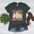 Halloween Floral Ghost Teacher Are You Falloween Directions Women's Heather T-Shirt Heather Forest