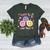 Happy To See Your Face Smile Face Teacher Back To School Women's Heather T-Shirt Heather Forest Happy To See Your Face Smile Face Teacher Back To School Women's Heather T-Shirt Heather Forest