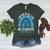 Happy Teacher I Wear Blue For My Students Autism Awareness Women's Heather T-Shirt Heather Forest