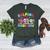 Helping Little Minds Grow Teacher Life Back To School Women's Heather T-Shirt Heather Forest