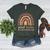 Infant Teacher Leopard Boho Rainbow Appreciation Women's Heather T-Shirt Heather Forest