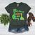 Kids My Nonna Loves Me Dinosaur Grandson Women's Heather T-Shirt Heather Forest