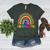 Kindergarten Rainbow Girls Boys Teacher First Day Of School Women's Heather T-Shirt Heather Forest