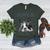 Love Is Boston Terrier Bostie Women's Heather T-Shirt Heather Forest