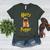 Lovely Harry Pugger Pug Women's Heather T-Shirt Heather Forest