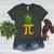 Math Teacher Hawaiian Shirts Pineapple Pi Day Symbol Women's Heather T-Shirt Heather Forest