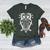 Music Note Owl Shirt Musicians Teacher Birthday Bird Women's Heather T-Shirt Heather Forest