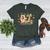 Occupational Therapy Fall Autumn Pumpkin Flower OTA Teacher Women's Heather T-Shirt Heather Forest