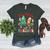 One Merry Teacher Groovy Christmas Tree Pjs Xmas Teacher Women's Heather T-Shirt Heather Forest